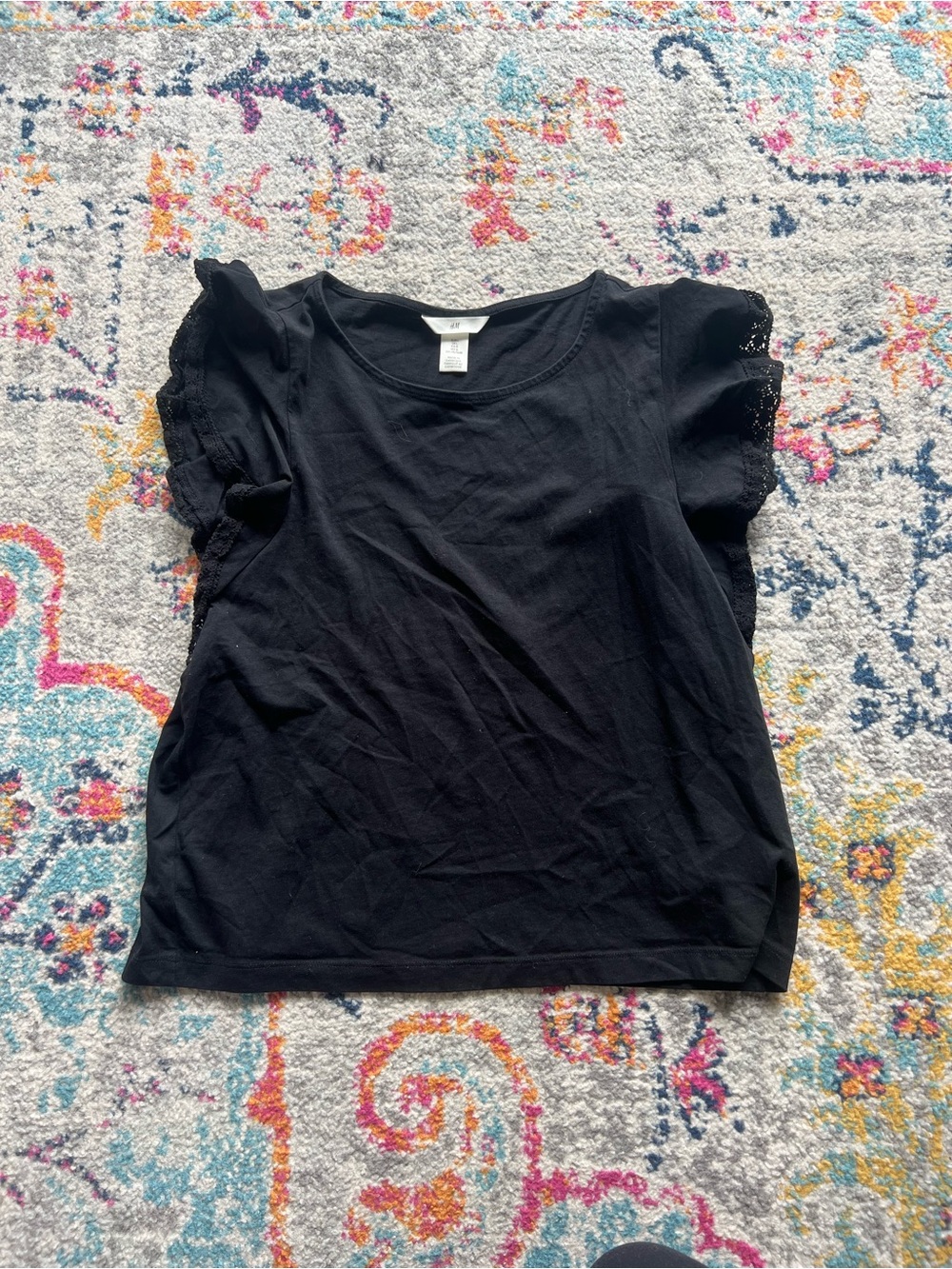 h&m black blouse